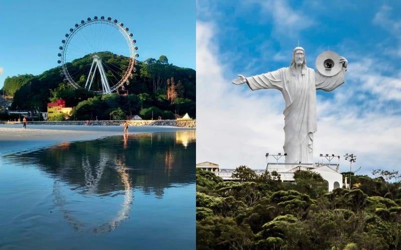 Combo BC nas alturas - Um único ingresso para Roda Gigante e Cristo Luz