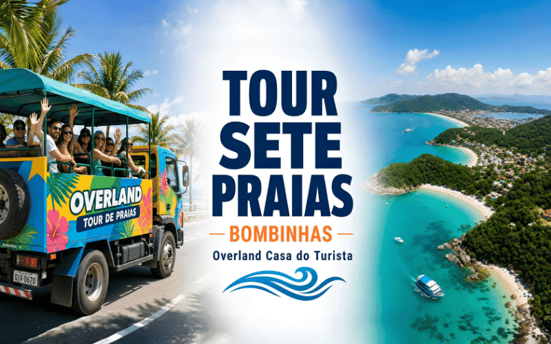 Tour Bombinhas: 7 Praias em 1 Dia - TERÇA/QUINTA/SÁBADO