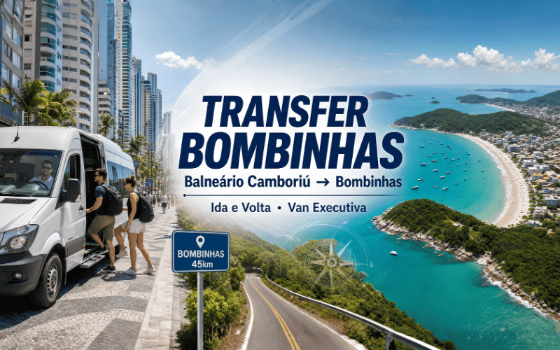 Transfer para Bombinhas: Ida e Volta no Mesmo Dia Saindo de Balneário Camboriú - TERÇA/QUINTA/SÁBADO